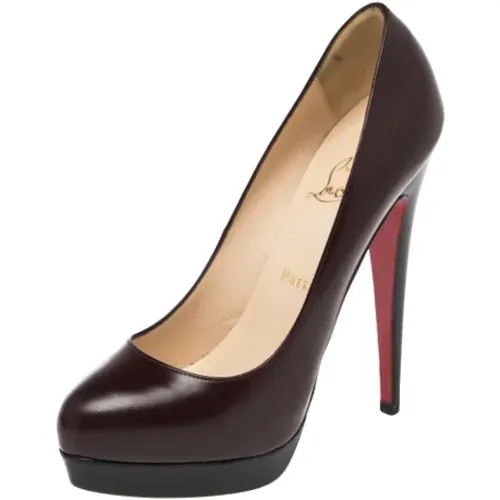 Pre-owned Leather heels , female, Sizes: 5 UK - Christian Louboutin Pre-owned - Modalova