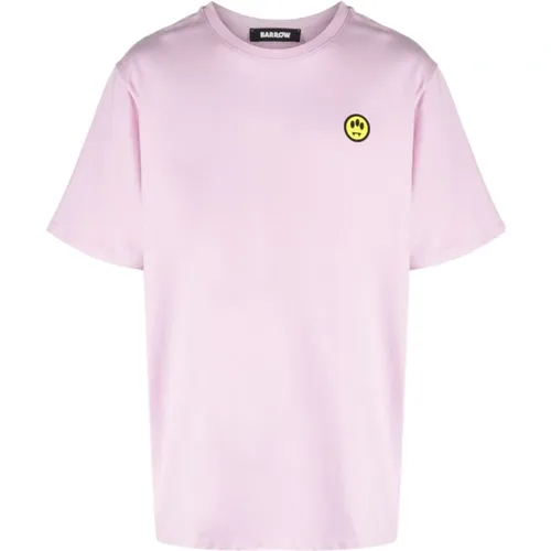 Lavender Jersey T-Shirt , Herren, Größe: S - Barrow - Modalova