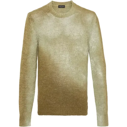 Chevron Knit Sweater , male, Sizes: XL, M, L - Roberto Collina - Modalova