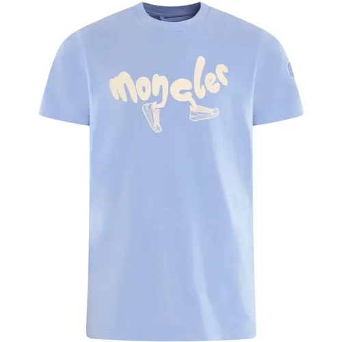 T-Shirts , male, Sizes: L - Moncler - Modalova