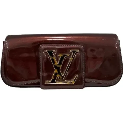 Burgunder Animal Print Sobe Clutch - Louis Vuitton Vintage - Modalova