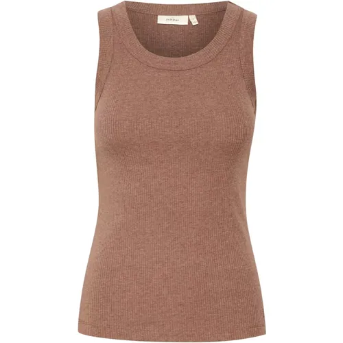 Brauner Puce Melange Tank Top , Damen, Größe: M - InWear - Modalova