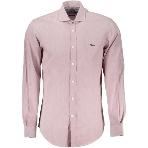 Cotton French Collar Shirt with Contrast Details , male, Sizes: 2XL, 3XL - Harmont & Blaine - Modalova