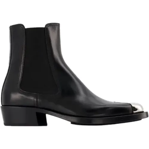 Leder boots Alexander McQueen - alexander mcqueen - Modalova