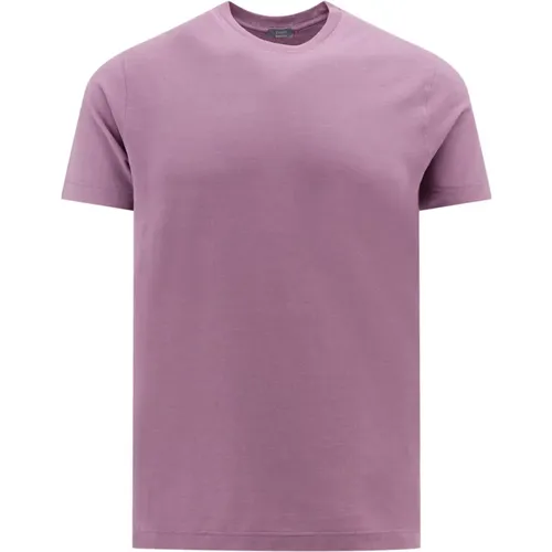 Ribbed T-Shirt , male, Sizes: 2XL - Zanone - Modalova