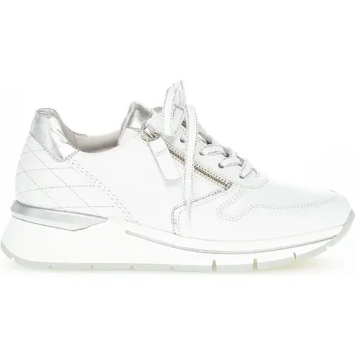 Weiße Leder Sneakers Comfort Basic - Gabor - Modalova