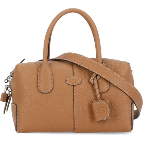 Pebbled Leather Shoulder Bag , female, Sizes: ONE SIZE - TOD'S - Modalova