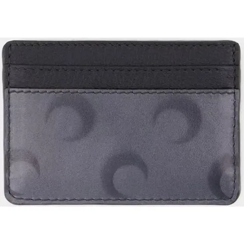 Moon Airbrushed Card Holder - Grey , unisex, Sizes: ONE SIZE - Marine Serre - Modalova