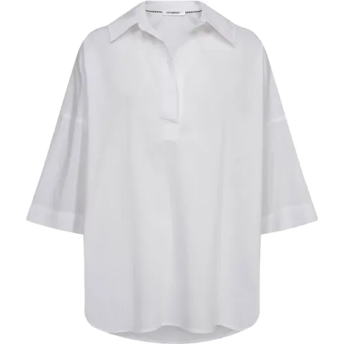 Weiße Primacc Pullover Hemdbluse , Damen, Größe: XS - Co'Couture - Modalova