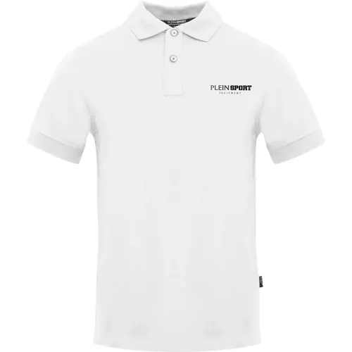 Button-Fastening Cotton Polo Shirt , male, Sizes: 2XL, L, S, XL, M - Plein Sport - Modalova