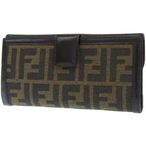 Pre-owned Canvas wallets , male, Sizes: ONE SIZE - Fendi Vintage - Modalova