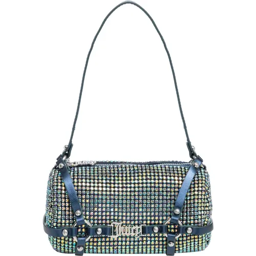 Chic Shoulder Bag with Swarovski Details , female, Sizes: ONE SIZE - Juicy Couture - Modalova