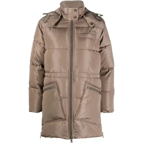 Oversized midi jacket , female, Sizes: 2XS - Ganni - Modalova
