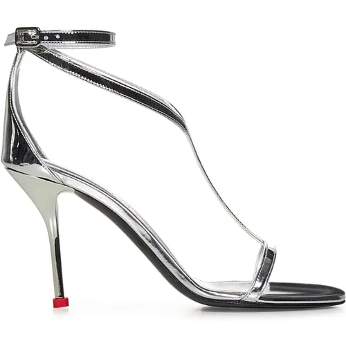 Women's Shoes Sandals Silver Ss24 , female, Sizes: 7 UK - alexander mcqueen - Modalova