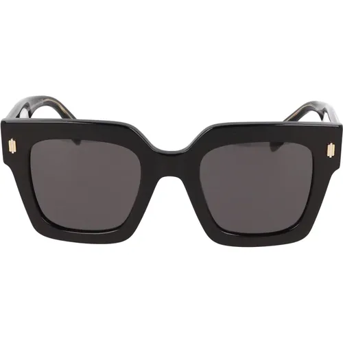 Quadratische Acetat-Sonnenbrille,Quadratische Schwarze Acetat Damen Sonnenbrille - Fendi - Modalova