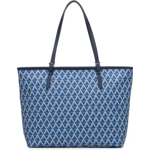 Ikon Einkaufstasche Elektrisch Blau , Damen, Größe: ONE Size - Lancaster - Modalova