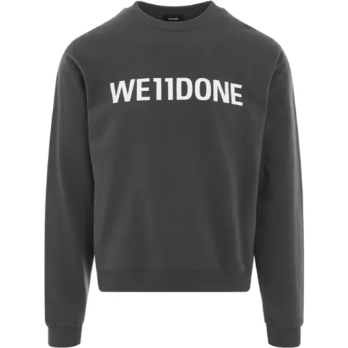 Logo Print Long Sleeve Sweatshirt , male, Sizes: XS - We11Done - Modalova