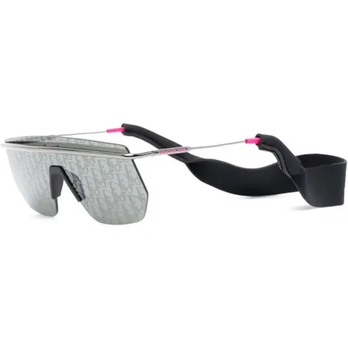 Silberne Sonnenbrille mit Originalzubehör - Dior - Modalova