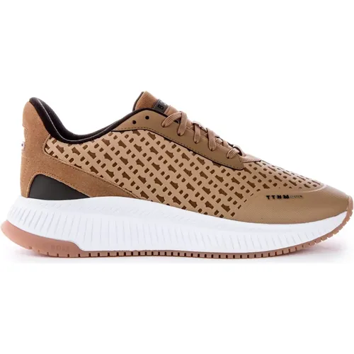 Luxury Runner in Tan for Men , male, Sizes: 8 UK, 9 UK, 10 UK, 7 UK, 11 UK - Boss - Modalova