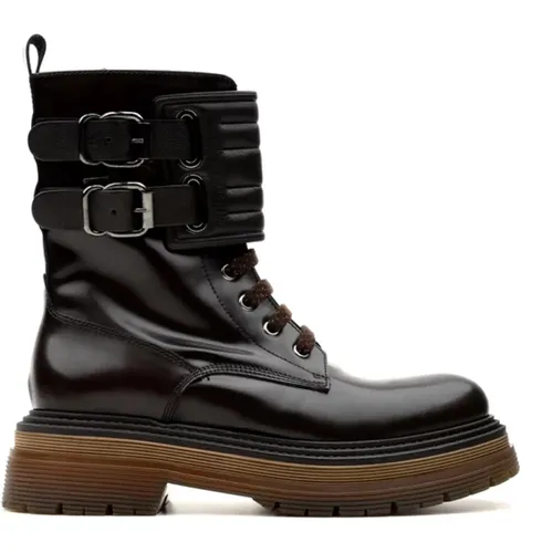 Anfibio Boots Model 7126-B , female, Sizes: 5 UK, 6 UK, 4 UK, 3 UK, 7 UK - Laura Bellariva - Modalova