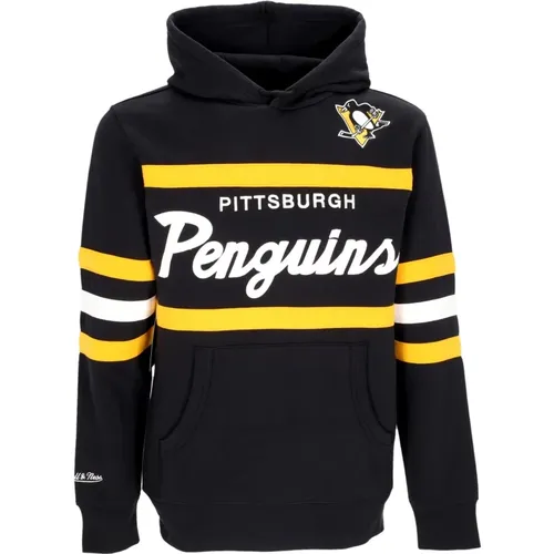 Pittsburgh Penguins Hoodie NHL Team Colors , male, Sizes: S - Mitchell & Ness - Modalova