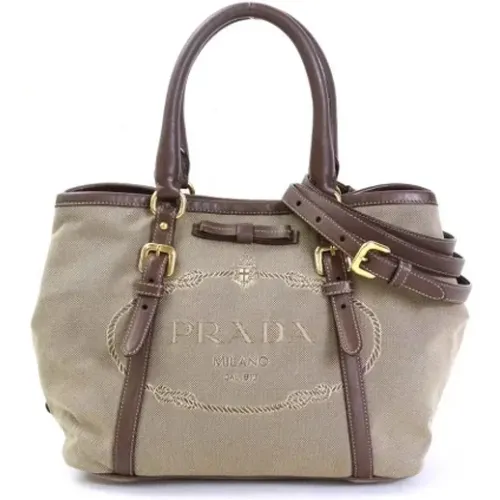 Pre-owned Canvas prada-bags , female, Sizes: ONE SIZE - Prada Vintage - Modalova