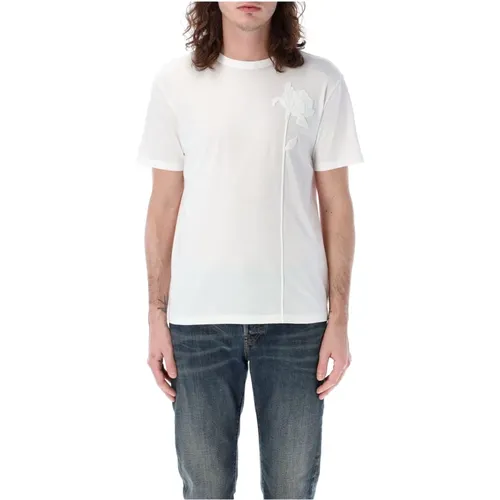 Blumenstickerei T-Shirt für Herren - Valentino Garavani - Modalova