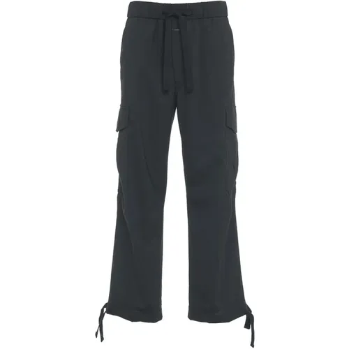 Grey Trousers Aw24 , male, Sizes: W30 - closed - Modalova