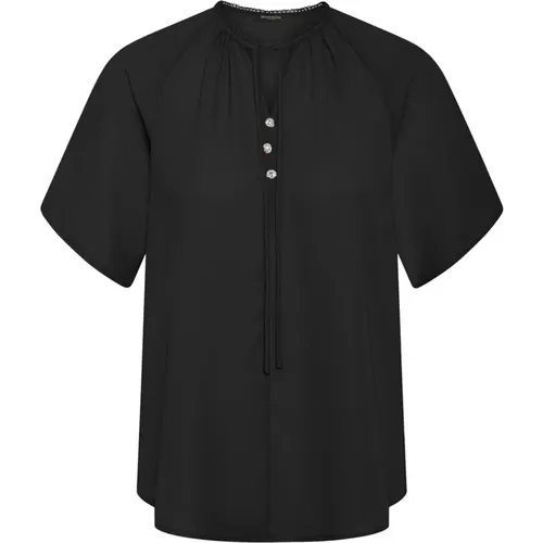 Elegante Women Camillabbluia Schwarze Bluse , Damen, Größe: M - Bruuns Bazaar - Modalova