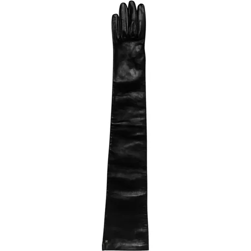 Schwarze Lange Handschuhe Max Mara - Max Mara - Modalova