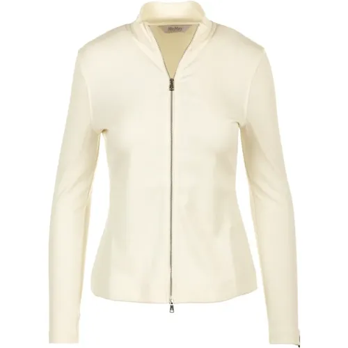 Weiße Eulalia Jacke , Damen, Größe: S - Max Mara - Modalova