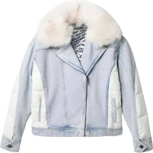 Plain Long Sleeve Jacket , female, Sizes: XL, 2XL - Desigual - Modalova