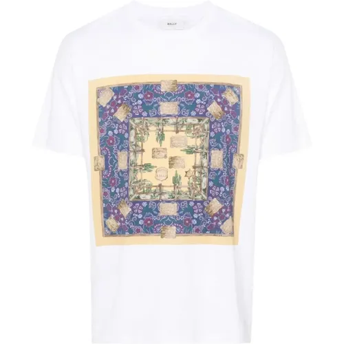 T-Shirt mit Grafikdruck aus Baumwolle - Bally - Modalova