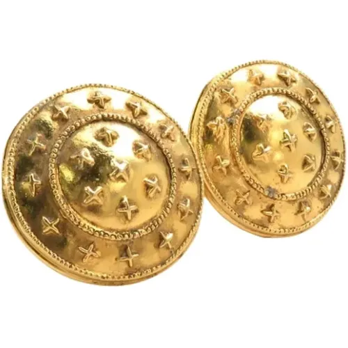 Pre-owned Metal earrings , female, Sizes: ONE SIZE - Chanel Vintage - Modalova