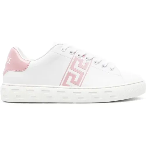 Sneakers,Weiße Rosé Sneakers - Versace - Modalova