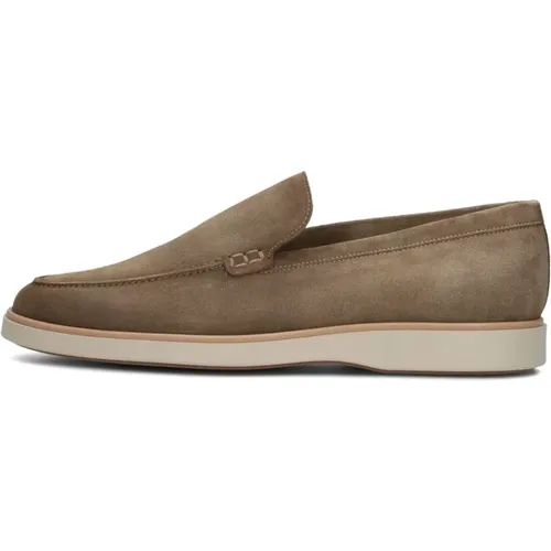 Taupe Loafers mit Stilvollem Nähen - Magnanni - Modalova