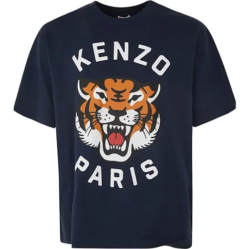 Night Oversize T-Shirt , male, Sizes: L - Kenzo - Modalova
