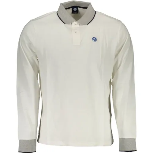 Langarm Polo Shirt Weiß - North Sails - Modalova