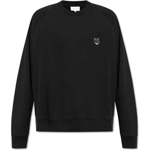 Sweatshirt with logo , male, Sizes: L, M - Maison Kitsuné - Modalova
