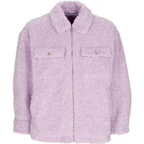 Sherpa Teddy Bear Jacket Women , female, Sizes: XS - Obey - Modalova