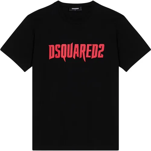 Kurzarm Rundhals T-Shirt Dsquared2 - Dsquared2 - Modalova