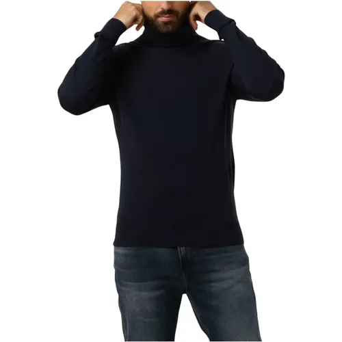 Merino Turtle Neck Pullover , Herren, Größe: S - Calvin Klein - Modalova