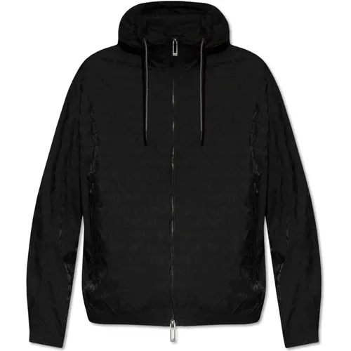 Hooded jacket , male, Sizes: 2XL, M, L - Emporio Armani - Modalova
