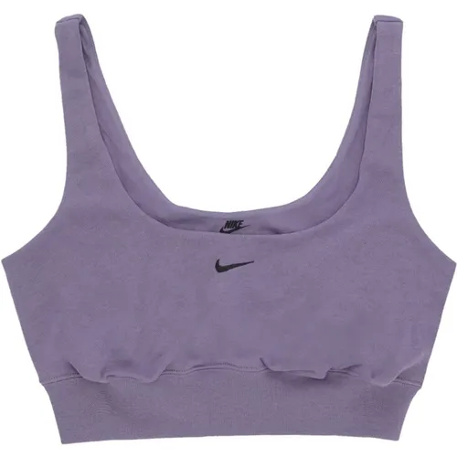 Chill Terry Cropped Tank , Damen, Größe: S - Nike - Modalova