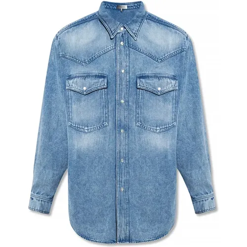 Denim Shirt , male, Sizes: S - Isabel marant - Modalova