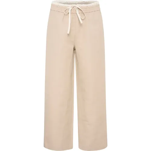 Relaxed Linen Cotton Pants , female, Sizes: M - Karen by Simonsen - Modalova