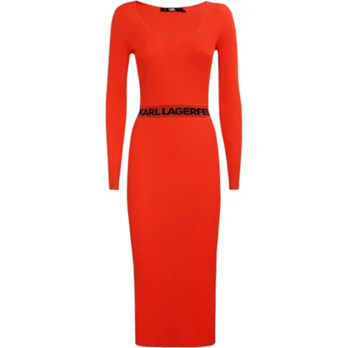 Knitted Dress , female, Sizes: M - Karl Lagerfeld - Modalova