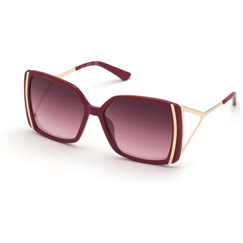 Gradient Bordeaux Sonnenbrille , Damen, Größe: 58 MM - Guess - Modalova