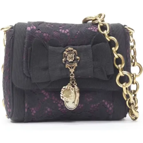Pre-owned Silk shoulder-bags , female, Sizes: ONE SIZE - Dolce & Gabbana Pre-owned - Modalova