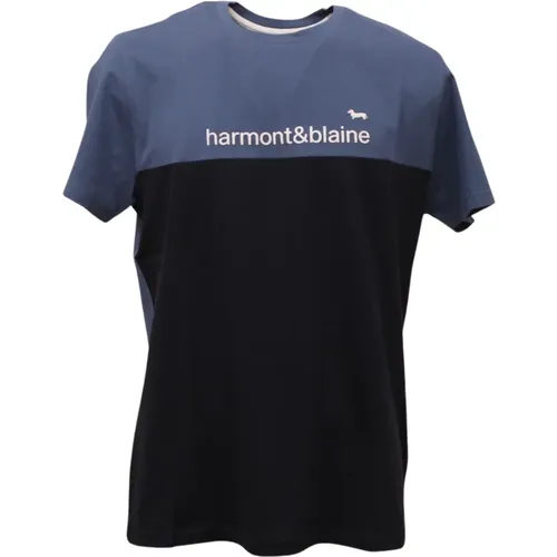 Kurzarm T-Shirt , Herren, Größe: 3XL - Harmont & Blaine - Modalova